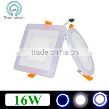 New Design 3 Modes Round Square recessed led Panel Down Light 16W