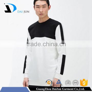 Daijun oem 100% cotton two tone color fashion men slim fit round neck polo shirt