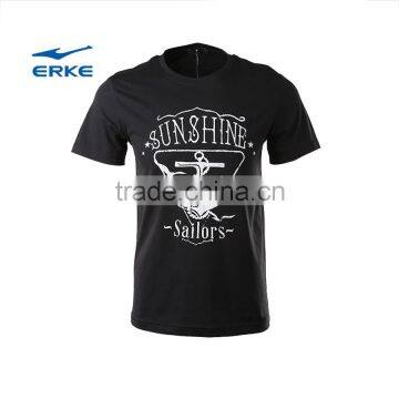 ERKE 2015 Summer Ocean Style Mens Round Neck t Shirt With Big Anchors Short 100% Cotton Sleeve T-shirt for Man Wholesale/OEM photo-3