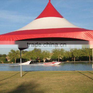 high quality 6 x 6 m red and white pvc big outdoor gazebo tent