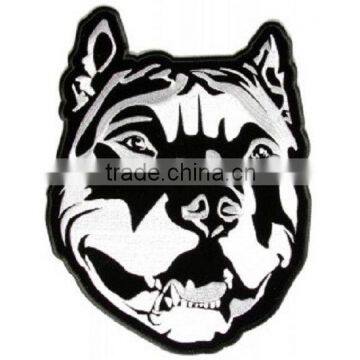 Customized Large Bit Bull Patch iron on Biker Vest