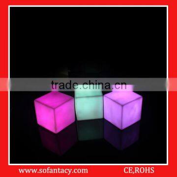 Colour Changing Led Cube Shape Light Lamp for Wedding Decoration photo-3