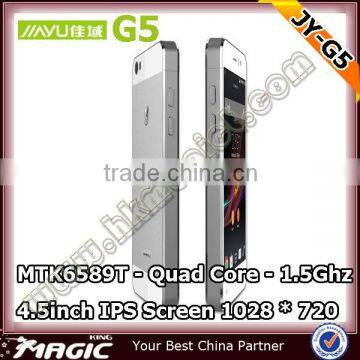 Hot selling 4.5inch Quad core MTK6589T Jiayu G5 1gb/4gb 2gb/32gb Original