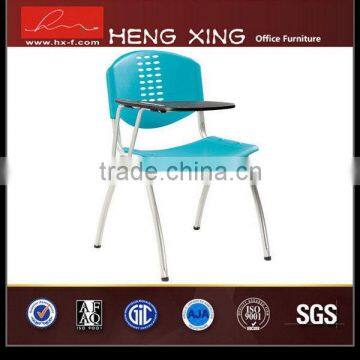 Hot-sale durability fabric student chair with tablet arm