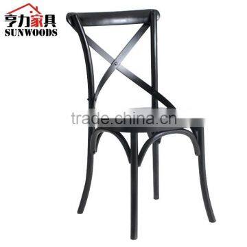 wooden rattan cross back chair modern furniture X back chair