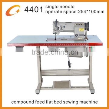 SINGLE/DOUBLE NEEDLE UNISON FEED LOCKSTITCH SEWING MACHINE TRIPLE SYNCHRONOUS