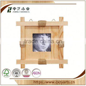 Antique New Unfinished Customized Cheap China Factory Hanging Guitar Shaped Wooden Photo Frame photo-3