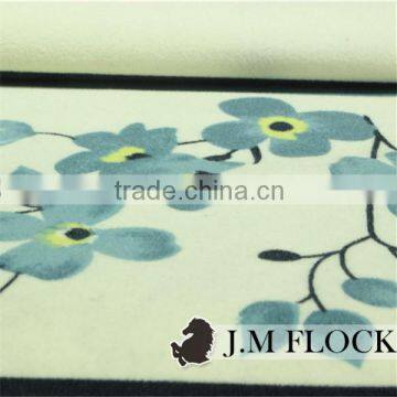 100% polyester fabric/ printed velvet fabric /flocked upholstery fabric for antique furniture