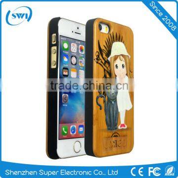  express hard Back Cover wooden Case For iphone 5C