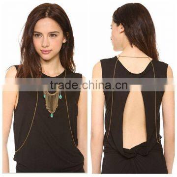 Sexy waist chain drops tassel body chain