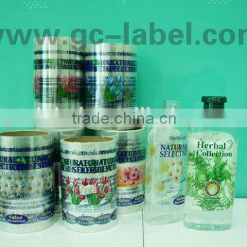 High quality custom silver pet label self-adhesive stickers and labels