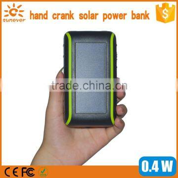Hot Selling! New Dynamo Hand Crank Dual USB Cell Phone Emergency Solar Charger With Light photo-4