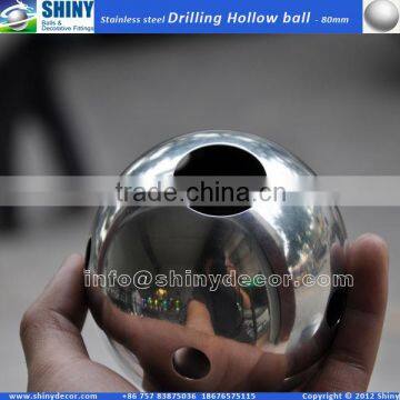 80mm perforated stainless steel hollow sphere