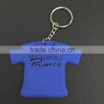 custom made clothe shape silicone keychain