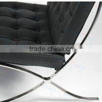 Black Leather Barcelona Chair
