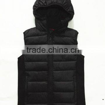 The appearance of the down jacket with hood sleeveless cotton clothes