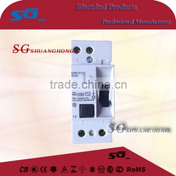 6-80Amp 240/415V 6KA SG2M 5SM1 residual current circuit breaker Earth Leakage Circuit Breaker rccb