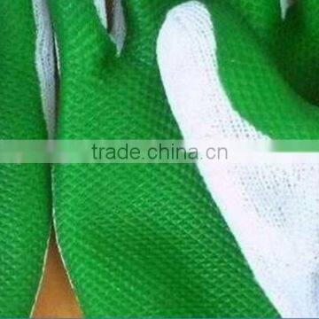 Rubber Gloves Green Blue Red Rubber Coated Gloves for Contruction