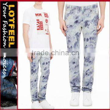 Biker Jeans Blue Denim jeans pantalon (LOTK053)