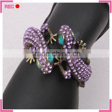 New Design Bangles Exaggerated, Lizard Shaped Crystal Bangles Wholesale photo-6