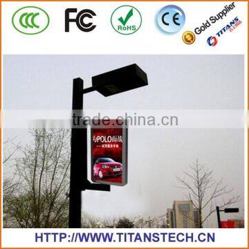 Creative LED Lamppost Display Transparent LED display Glass wall