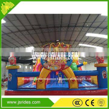 Large Outdoor Bouncy Playground Inflatable Jumping Trampoline Jumping Castle With Slide photo-5