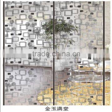 acid transparent titanium pattern mirror glass