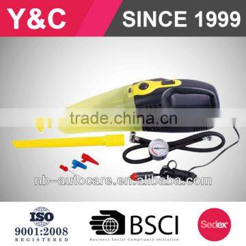 portable popular DC12V High quality car vacuum cleaner with air compressor