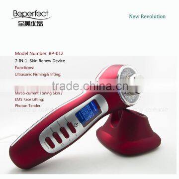 3Mhz Ultrasonic galvanic photon ion facial massager beauty product