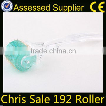 New Products Beauty Factory Skin Tighten Derma Roller With 192 Titanium Alloy Penetrating Needles On Chris Sale