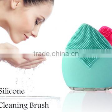 Alibaba silicone cleansing brush mini facial cleaning brush FCC,CE certified OEM beauty & personal care factory