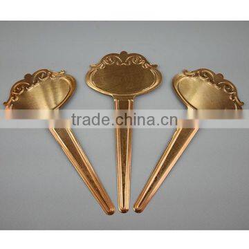 17cmL Gardening Marker Pen With Ornamental Copper Plant Label Metal Label
