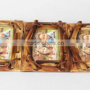 Fashional Cheap Decoration Wooden Photo Frame With Three Pictures Family/office Photo Frames photo-2