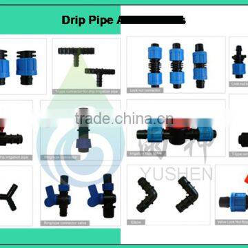 Fast and easy connector for irrigation drip tape