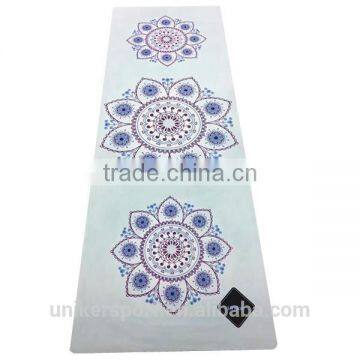 customized thickness Latest new design natural rubber cork fabric top yoga mat