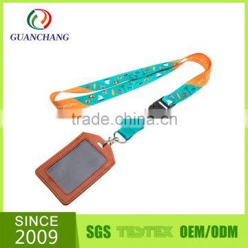 Promotional Customized Polyester/nylon Printed Sports Team Card Holder Neck Lanyard photo-2