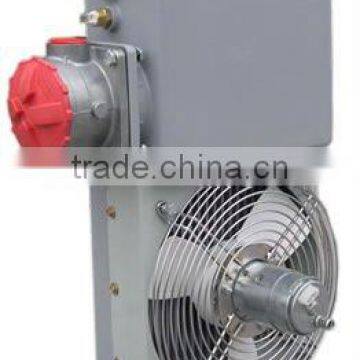 high efficient cooling with fan ,aluminium plate fin oil radiator with motor