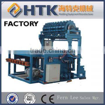 Hinge joint knotting field fence machine