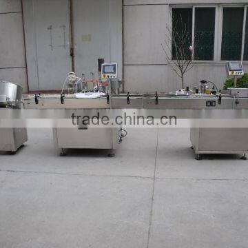 full-auto small bottle filling,capping and labeling machine