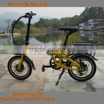 16" Folding Electric Bike/Lithium Battery 24V 8AH Electric Bicycle With 250W Brushless Motor (TK-EB201) photo-2