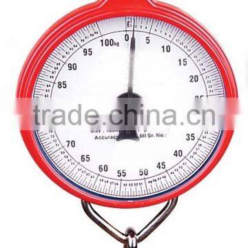 Spring weighing hanging scale