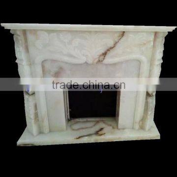 New Selling Good Quality WHITE ONYX FIREPLACES photo-4