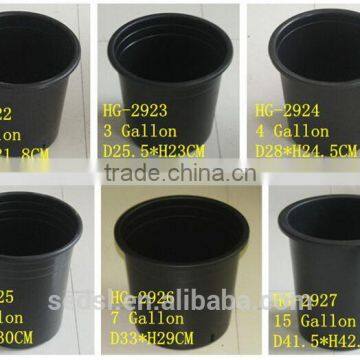Black Gallon Pot 1#2#5# for Nursery Garden Plastic Flower Pots photo-4