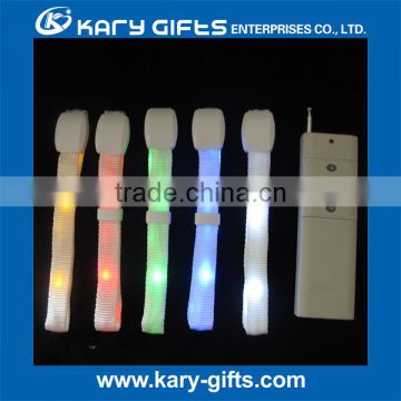 party and event items Silicone remote controlled led bracelet custom led wristband