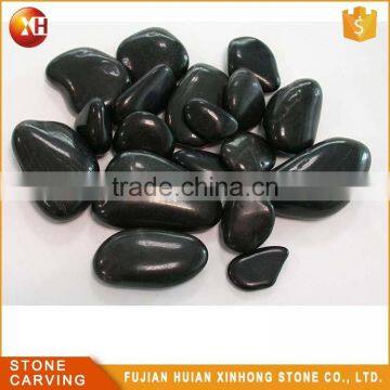 Manufacture Decoration Lava Black Pebble