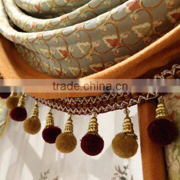 Pastoral Floral Designed Living Room Bay Window Curtain, Romantic Wedding Bedroom Window photo-3