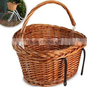 Wicker Bicycle Basket Bike Accessories Cycle Bag Luggage Groceries Shopping