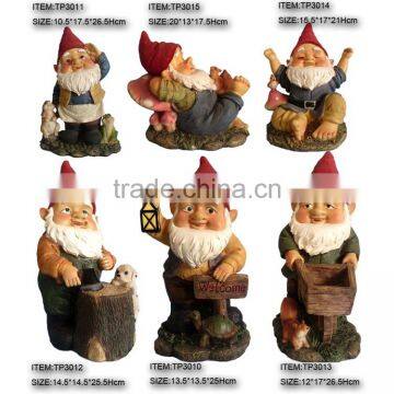 Popular decorative handmade 7 dwarfs garden gnomes