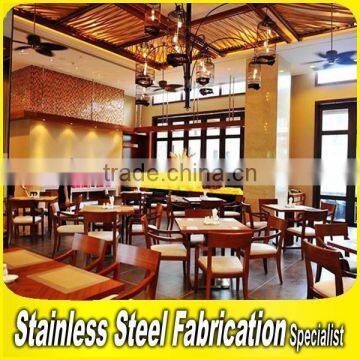 Customed Luxurious Stainless Steel Interior Restaurant Decoration Project photo-4