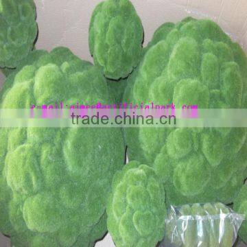 Q0908005 garden decoration topiary China wholesale green artificial moss balls